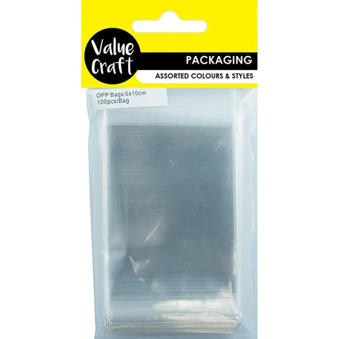 6cm x 10cm Clear OPP Cello Bags